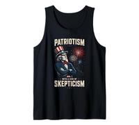 Patriotisme Américain avec Ironie Débardeur