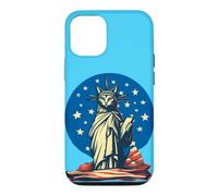 Patriotisme Cat Lady Liberty Freedom Independence 4 Juillet Coque pour iPhone 12/12 Pro