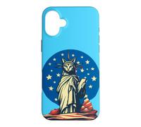 Patriotisme Cat Lady Liberty Freedom Independence 4 Juillet Coque pour iPhone 16 Plus