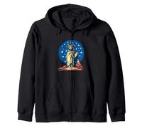 Patriotisme Cat Lady Liberty Freedom Independence 4 Juillet Sweat à Capuche
