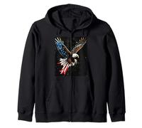 Patriotisme du pygargue à tête Blanche Sweat à Capuche