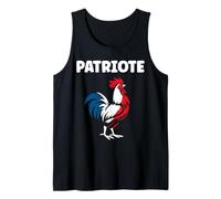 Patriotisme fierté France Simple Patriote Coq Français Débardeur
