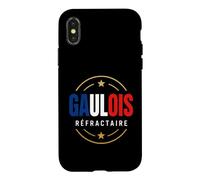 Patriotisme Réfractaire Humour Français Patriote Gaulois Coque pour iPhone X/XS