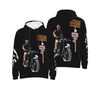 Patriredman Ste*ve Sweat à Capuche Homme MC%Queen Hoodie Sweatshirt pour Hommes Manches Longues en Coton Pull Hoody Sweat Mens Merch Tops