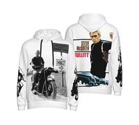 Patriredman Ste*ve Sweat à Capuche Homme MC%Queen Hoodie Sweatshirt pour Hommes Manches Longues en Coton Pull Hoody Sweat Mens Merch Tops