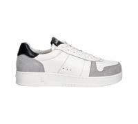 Patrizia Pepe - Baskets en cuir avec empiècements en daim - Femme - Chaussures - Blanc - Taille: 37 EU