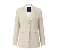 Patrizia Pepe - Blazer Ajusté avec Logo aux Poignets - Femme - Vestes - Beige - Taille: 36 FR