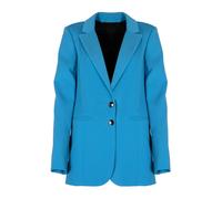 Patrizia Pepe - Blazer Élégant avec Boutons Logo - Femme - Vestes - Bleu - Taille: 40 FR