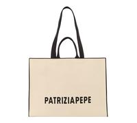 PATRIZIA PEPE Cabas beige clair / noir, Taille One Size