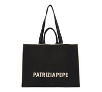 PATRIZIA PEPE Cabas écru / noir, Taille One Size