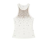 Patrizia Pepe - Canotta gioiello - Femme - Tops - Blanc - Taille: 42 FR