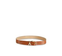 Patrizia Pepe - Ceinture taille basse en cuir de veau martelé - Homme - Accessoires - Brun - Taille: S