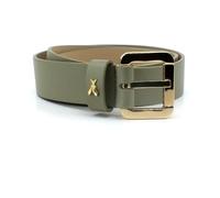Patrizia Pepe - Ceinture taille basse ornée d'une boucle à rouleau - Femme - Accessoires - Vert - Taille: M