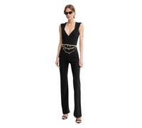 Patrizia Pepe - Combinaison ajustée en jersey - Femme - Combinaisons et Ensembles - Noir - Taille: 38 FR