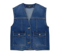 Patrizia Pepe - Denim Vest - Femme - Vestes - Bleu - Taille: 40 FR