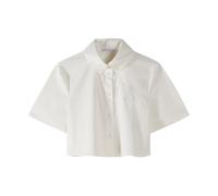 Patrizia Pepe, Femme, Blouses et Chemises, Blanc, Taille: 44 FR Camicia Cropped
