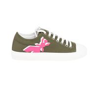 Patrizia Pepe, Femme, Chaussures, Vert, Taille: 36 EU Baskets à Lacets Bout Rond