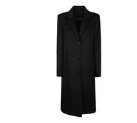 Patrizia Pepe, Femme, Manteaux, Noir, Taille: 42 FR Essential Long Coat