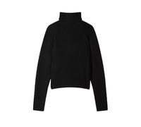 Patrizia Pepe, Femme, Pulls, Noir, Taille: 40 FR Essential Pull en maille col roulé tissé