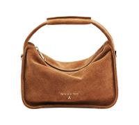 Patrizia Pepe, Femme, Sacs, Brun, Taille: ONE Size Petit sac cabas en daim