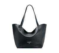 Patrizia Pepe, Femme, Sacs, Noir, Taille: ONE Size Leather Shopper Bag