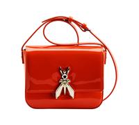 Patrizia Pepe, Femme, Sacs, Orange, Taille: ONE Size Sac bandoulière en cuir verni Essential Fly