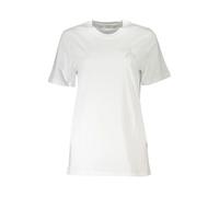 Patrizia Pepe, Femme, Tops, Blanc, Taille: 36 FR T-Shirt Chic Brodé