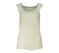 Patrizia Pepe, Femme, Tops, Blanc, Taille: 42 FR Débardeur Blanc à Épaules Larges