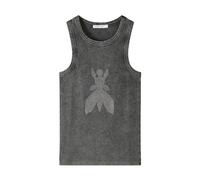 Patrizia Pepe, Femme, Tops, Gris, Taille: 42 FR Canotta dettaglio Fly