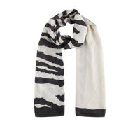 Patrizia Pepe - Foulard en modal à imprimé graphique - Femme - Accessoires - Blanc - Taille: ONE Size