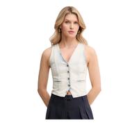 Patrizia Pepe - Gilet en jean - Femme - Vestes - Bleu - Taille: 36 FR