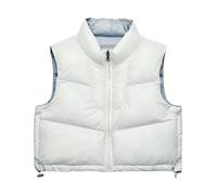 Patrizia Pepe - Gilet Haut Col Réversible - Femme - Vestes - Gris - Taille: 40 FR