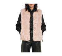 Patrizia Pepe - Gilet Moelleux - Femme - Vestes - Rose - Taille: 38 FR