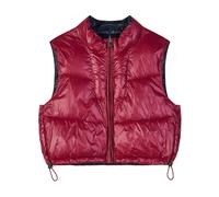 Patrizia Pepe - Gilet Réversible à Col Haut - Femme - Vestes - Rouge - Taille: 42 FR