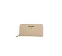 Patrizia Pepe - Lettering Portafoglio Zip Around - Femme - Accessoires - Beige - Taille: ONE Size