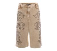 Patrizia Pepe - Long Shorts - Femme - Shorts - Beige - Taille: W27