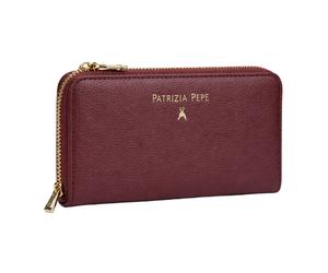 Patrizia Pepe - Long Zip Wallet - Femme - Accessoires - Rouge - Taille: ONE Size