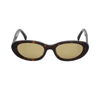 Patrizia Pepe - Lunettes de soleil ovales - Femme - Accessoires - Brun - Taille: ONE Size