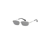 Patrizia Pepe - Lunettes de soleil rectangulaires en métal - Femme - Accessoires - Gris - Taille: ONE Size