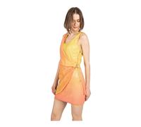 Patrizia Pepe - Mini Robe Portefeuille à Sequins - Femme - Robes - Orange - Taille: 38 FR