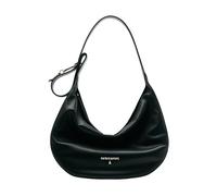 Patrizia Pepe - New Moon Hobo Bag - Femme - Sacs - Noir - Taille: ONE Size
