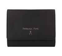 Patrizia Pepe, Femme, Accessoires, Noir, Taille: ONE Size Lettering Medium Leather Wallet