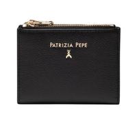 Patrizia Pepe - Portefeuille en cuir avec fermeture éclair - Femme - Accessoires - Noir - Taille: ONE Size