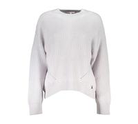 Patrizia Pepe - Pull à col roulé gris avec détails contrastés - Femme - Pulls - Gris - Taille: 38 FR