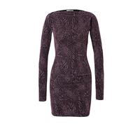 PATRIZIA PEPE Robe de cocktail violet foncé / noir / argent, Taille 38