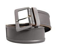 Patrizia Pepe - Square Metal Buckle Belt - unisex - Accessoires - Gris - Taille: ONE Size