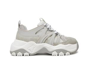 Patrizia Pepe - Suede Baskets - Femme - Chaussures - Gris - Taille: 39 EU