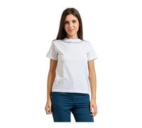 Patrizia Pepe - T-Shirt à Encolure Bijou - Femme - Tops - Blanc - Taille: 42 FR