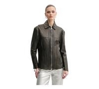 Patrizia Pepe - Veste en cuir - Femme - Vestes - Noir - Taille: 36 FR