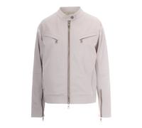 Patrizia Pepe - Veste en cuir zippée - Femme - Vestes - Blanc - Taille: 40 FR